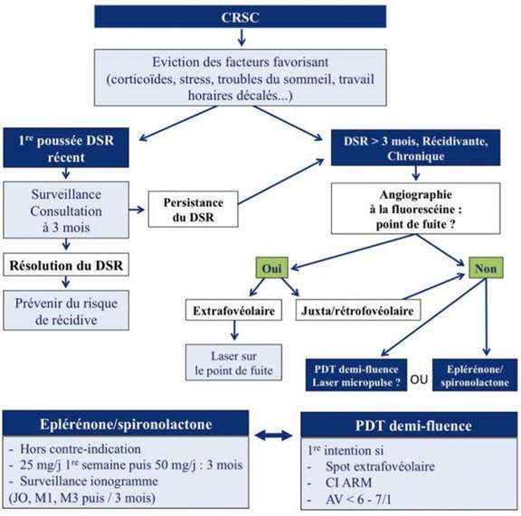 Figure 1. Arbre décisionnel thérapeutique pour une CRSC.