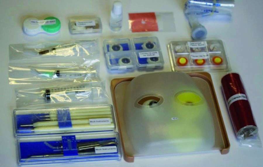 Figure 5. Kit de simulation Kitaro pour la chirurgie de la cataracte.
